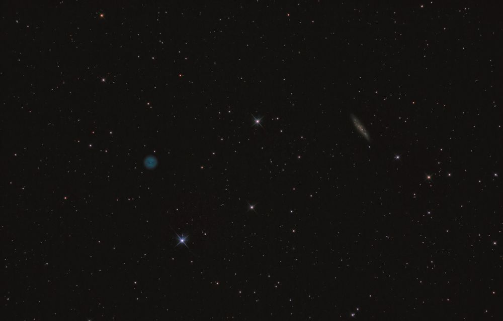 Туманность Сова и галактика М108