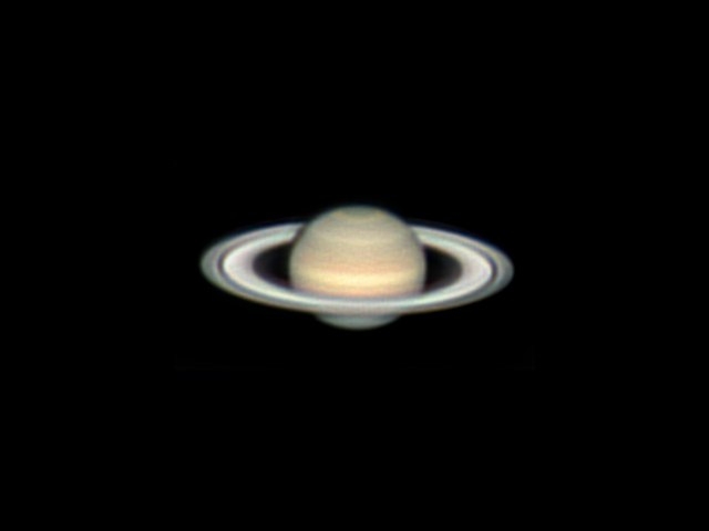 Saturn with 150 mm Newton, 21 may 2013. 23:29