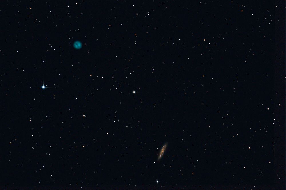 M97 (Owl nebula), M108(Surfboard galaxy)