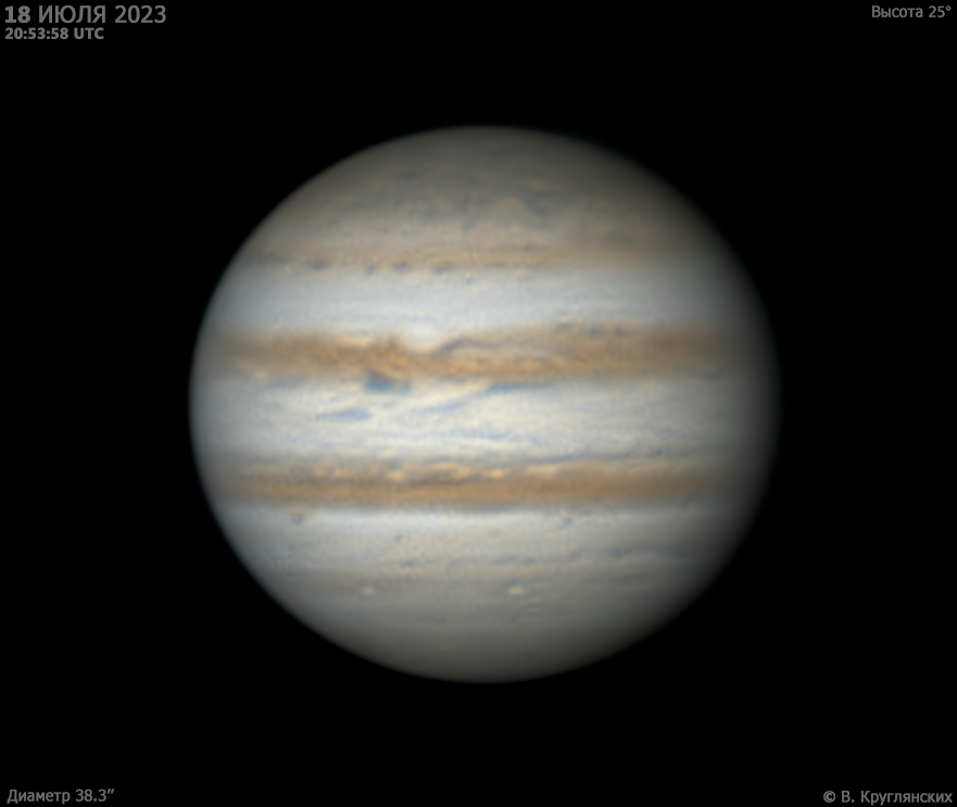 Юпитер 18 июля 2023