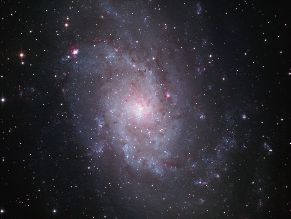 Галактика  М33 в HaRGB