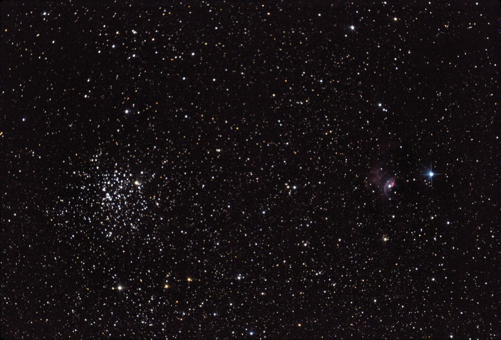 М52 и туманность Пузырь