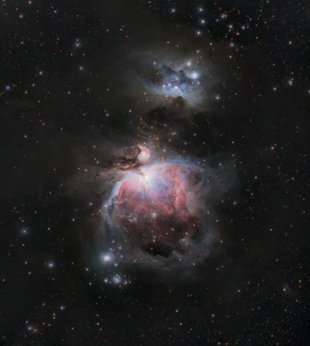 M42 Туманность Ориона и Бегущий человек
