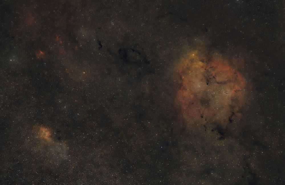 IC1396 и SH 2-132 Лев тянет Слона за хобот