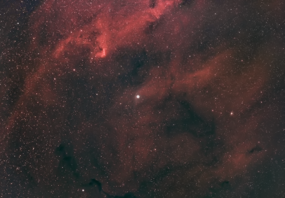 Звезда Дзета Змееносца, Шаровое скопление М107 и комплекс туманностей Sh2-27 
