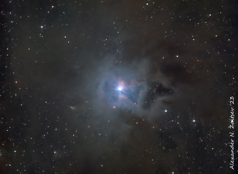 Туманность Ирис (NGC7023, Caldwell 4) в LRGB