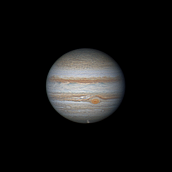 Транзит Ганимеда по диску Юпитера