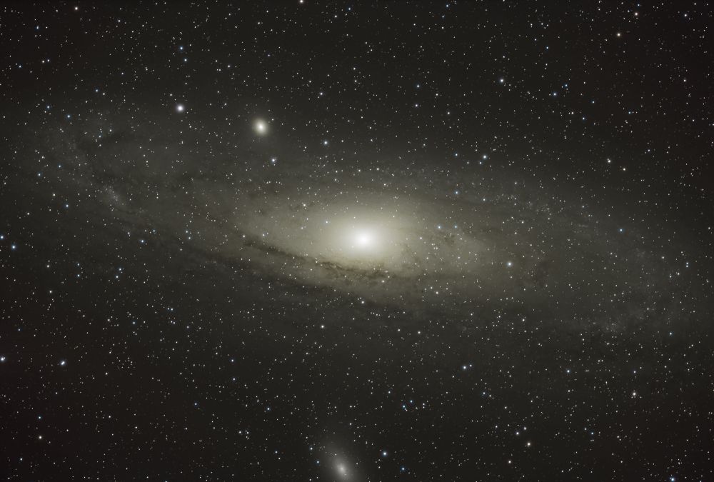 Галактика Андромеда в созвездии Андромеда 