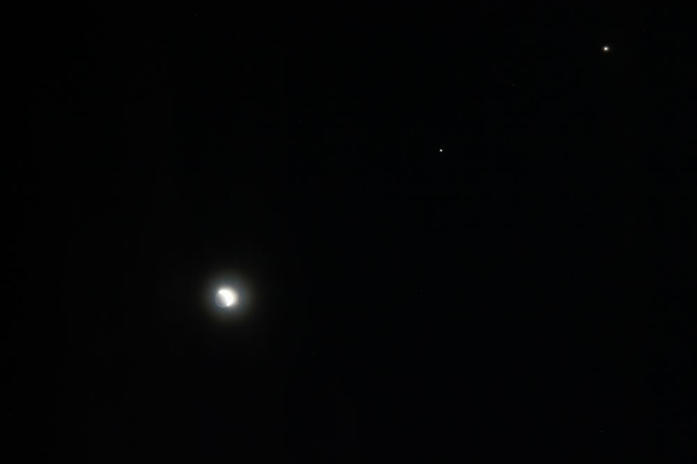 Луна, Юпитер, Венера. 23.02.2023 