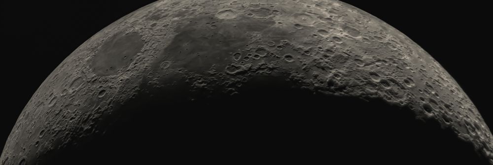 Обзорный вид Луны из майских снимков 2022.