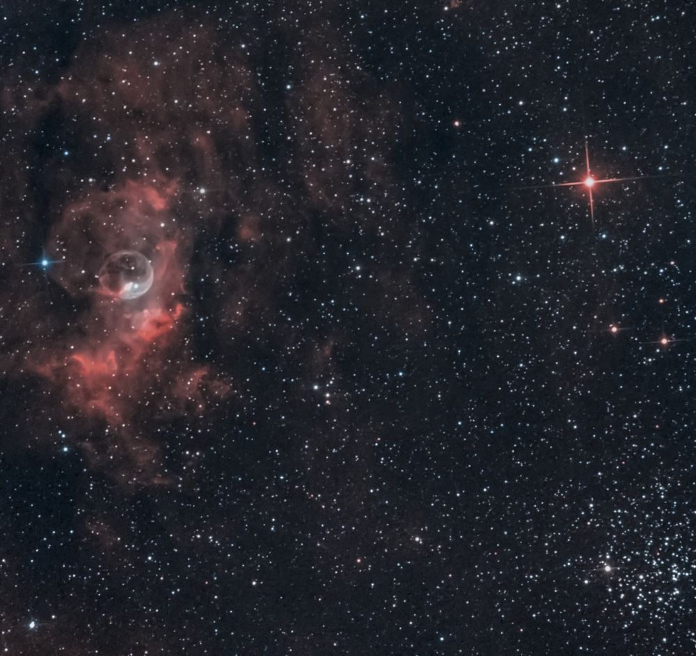 NGC 7635 + Nova Cas 2021