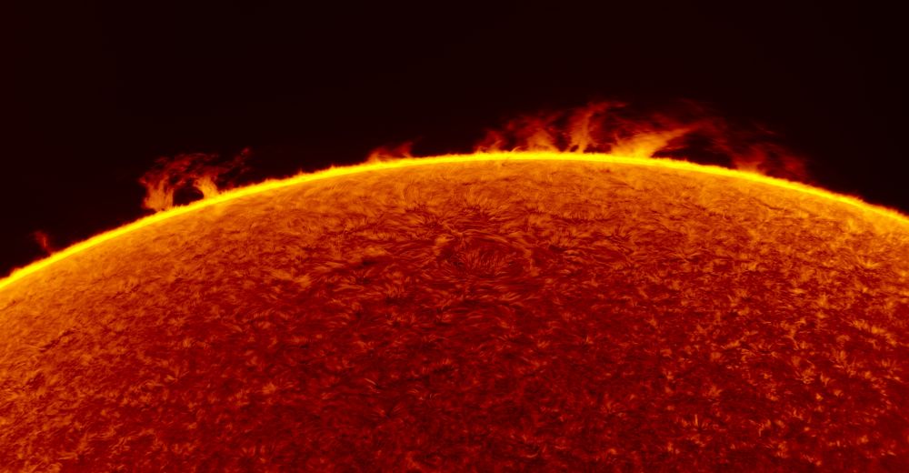 2016.08.28 Sun prominences H-Alpha