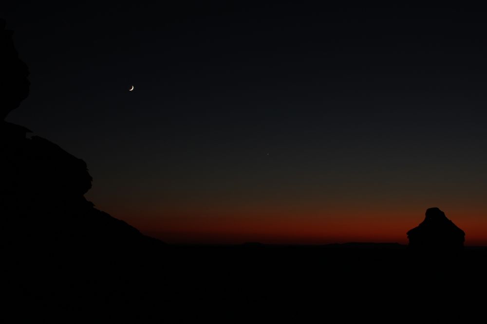 Moon and Venus 