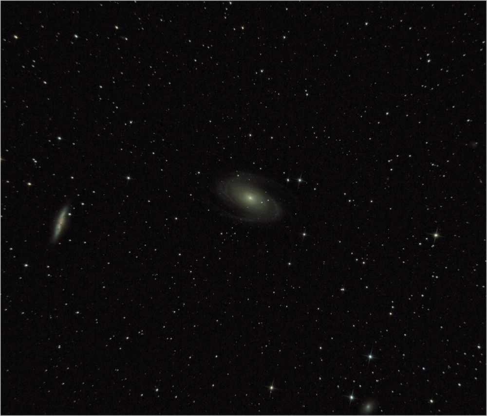 Галактики М81 и М82 в созвездии Большой Медведицы
