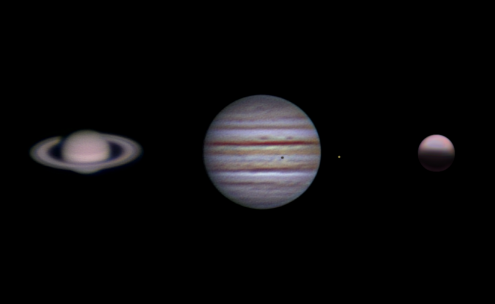 Saturn, Jupiter, Venus — Collage