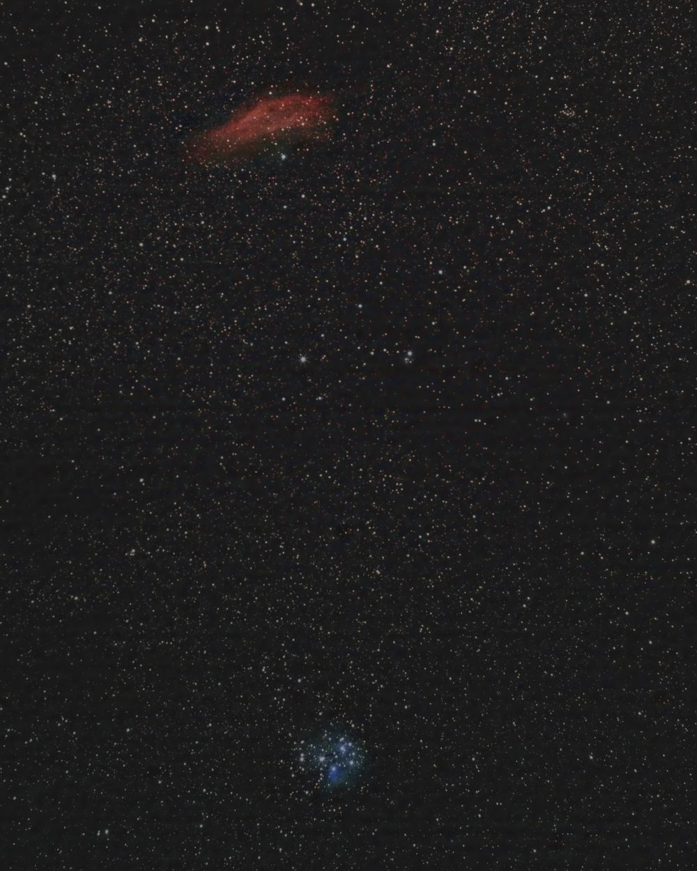  NGC 1499 & M45