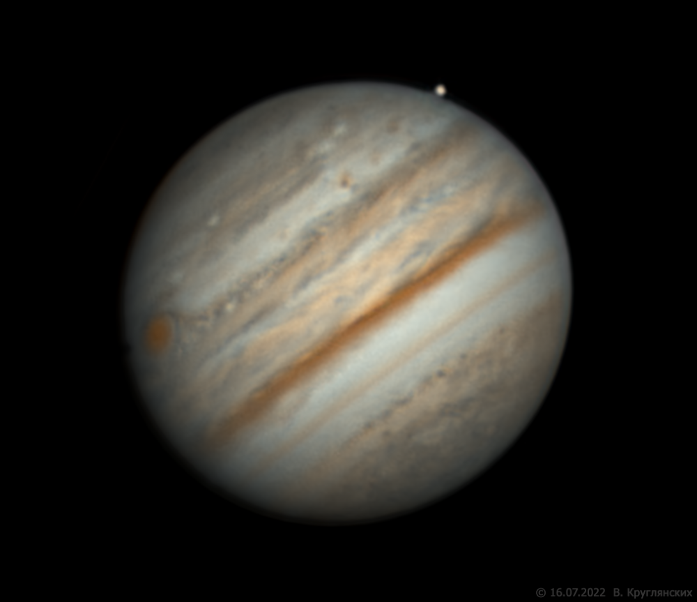Юпитер и Европа 16 июля 2022