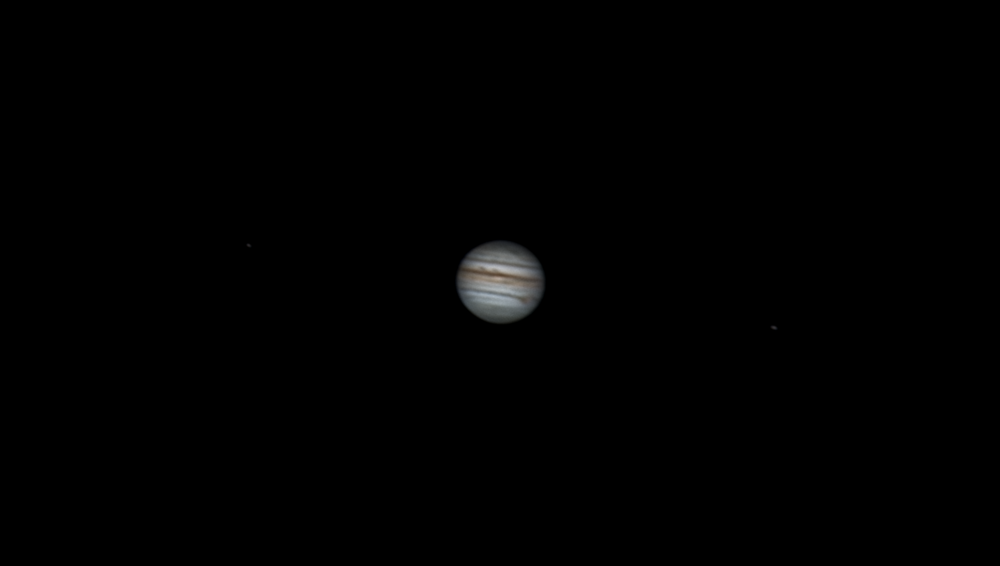 Юпитер и его спутники Европа и Ио. 02.08.2021