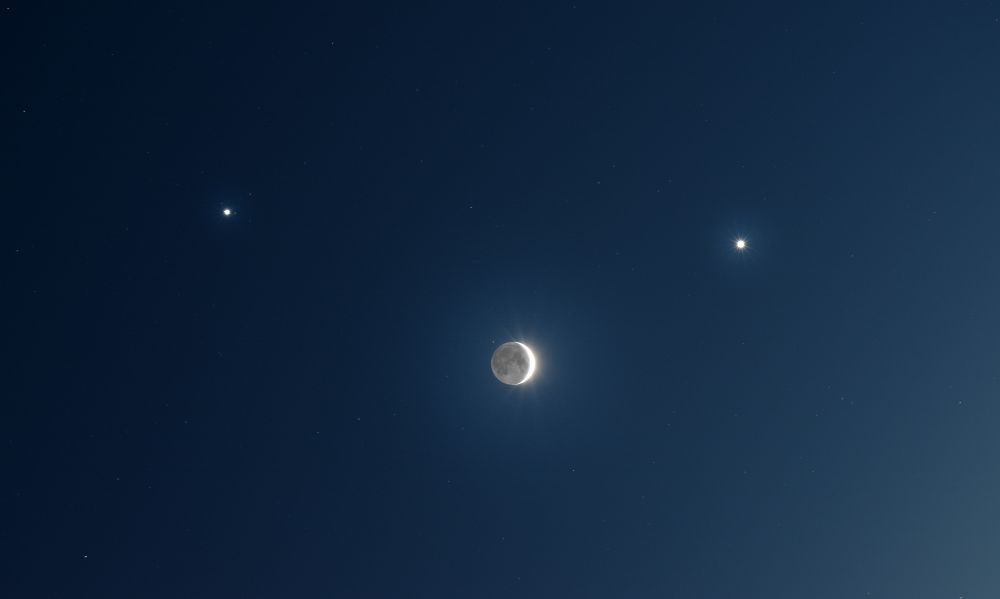 сближение луны, юпитера и венеры