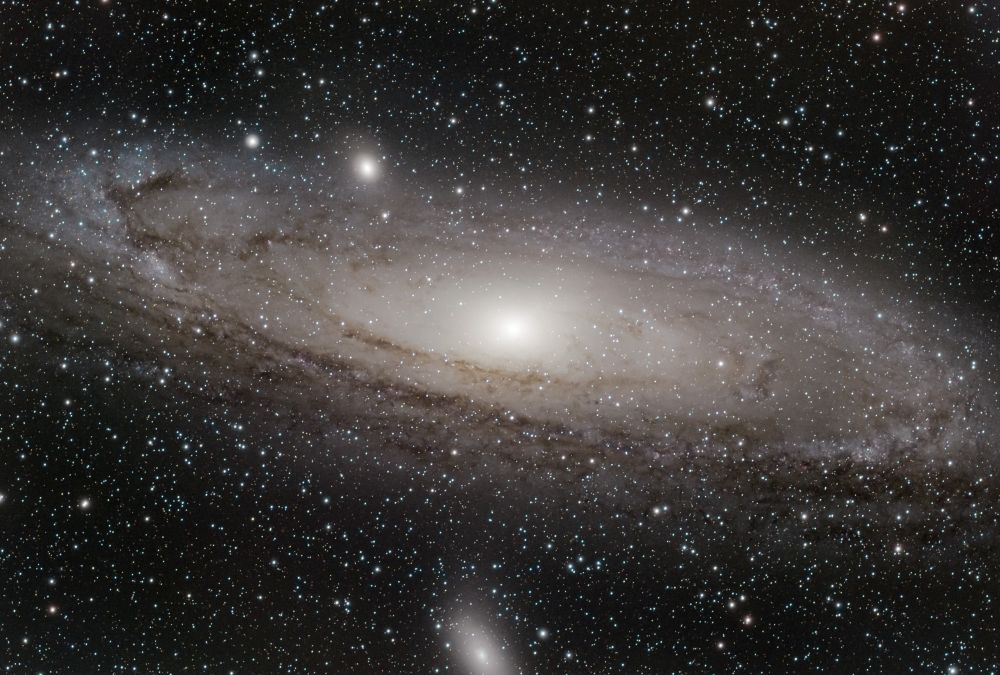 Галактика Андромеда в созвездии Андромеда 