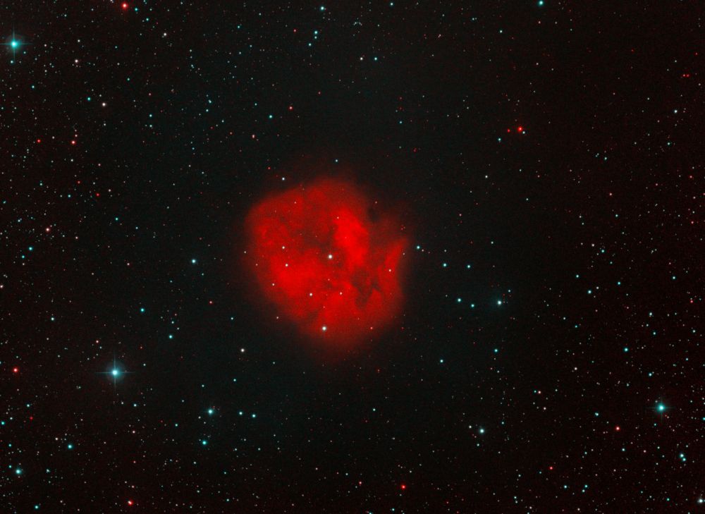 IC 5146 (Caldwell 19, Sh 2-125, Barnard 168, the Cocoon Nebula) in Ha and OIII