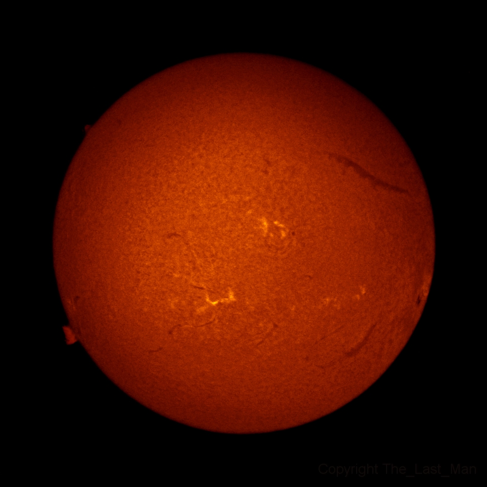 Sun H-alpha, 29 oct 2014, 14:26