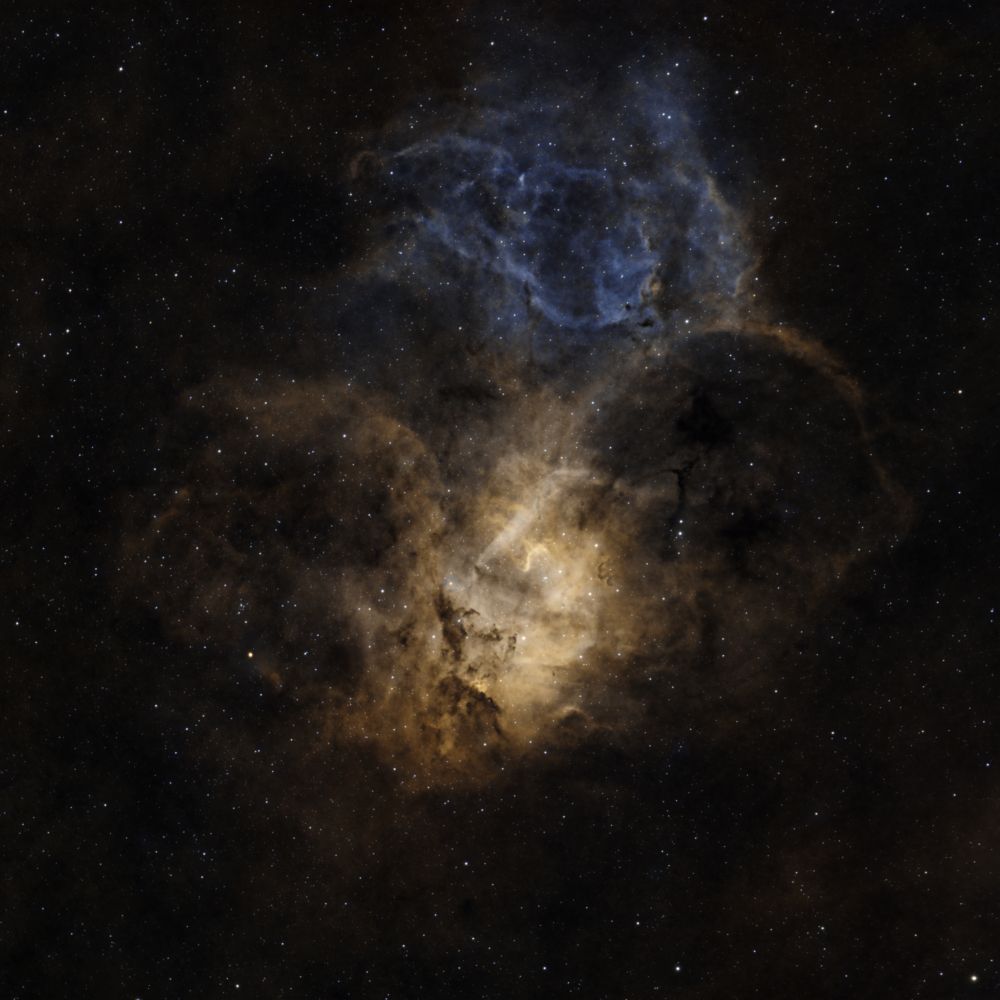 Sh 2-132 - The Lion nebula HOO