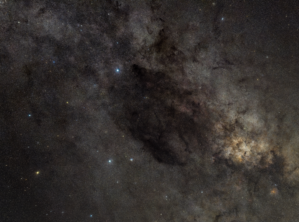 The Crux Constellation and the Coalsack nebula 