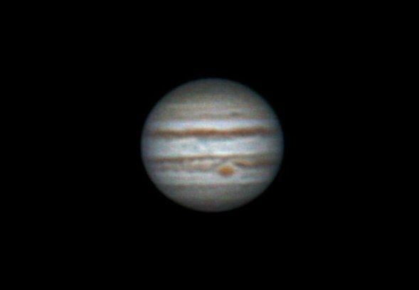 Jupiter with Celestron Astromaster 76 EQ (25 dec 2013, 02:09)
