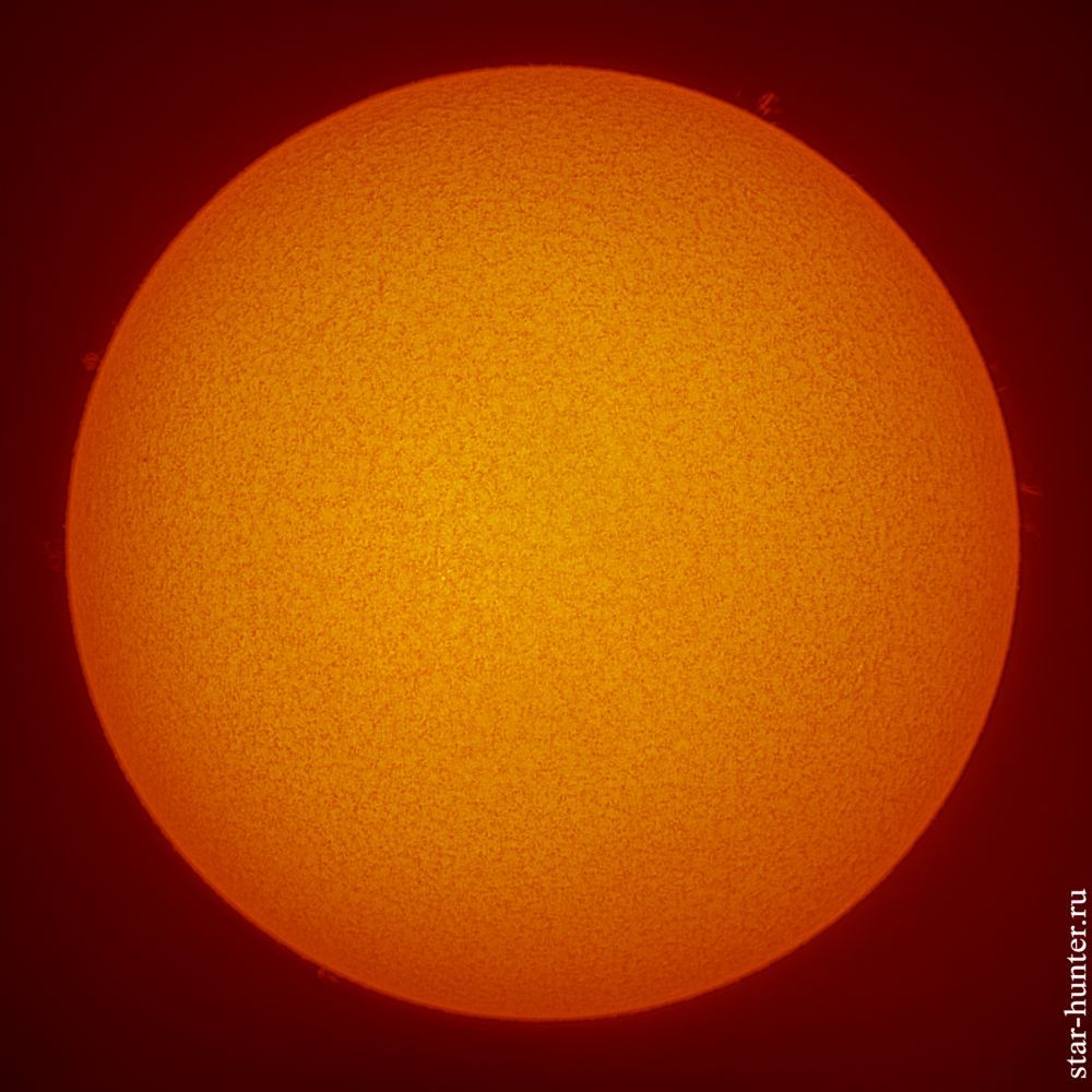 H-alpha Sun. November 5, 2019, 12:35.