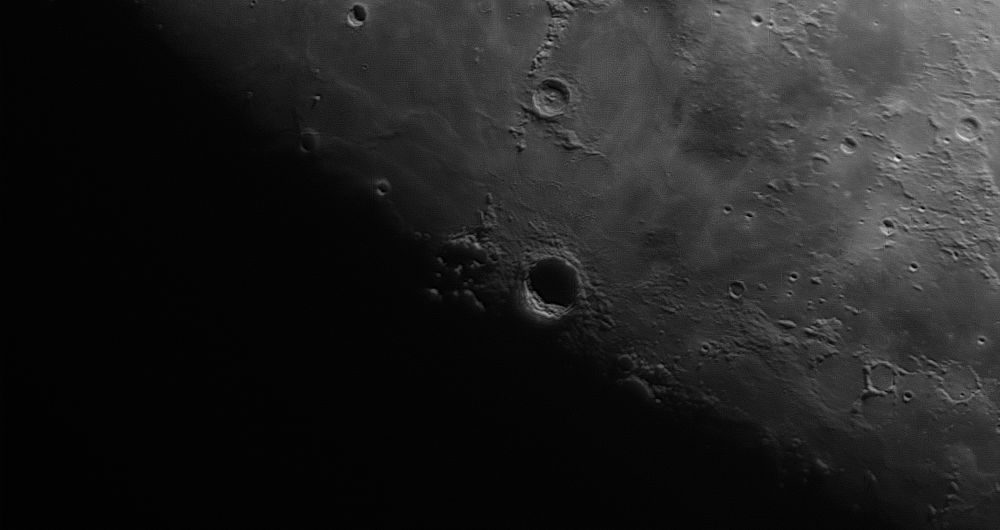 Луна.Кратеры Коперник и Эратосфен на границе терминатора 11.04.2022-