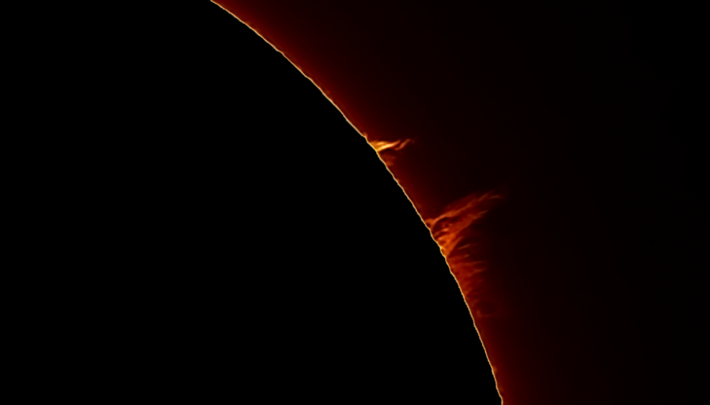 Sun (H-alpha) and Protuberance. 01.07.19.