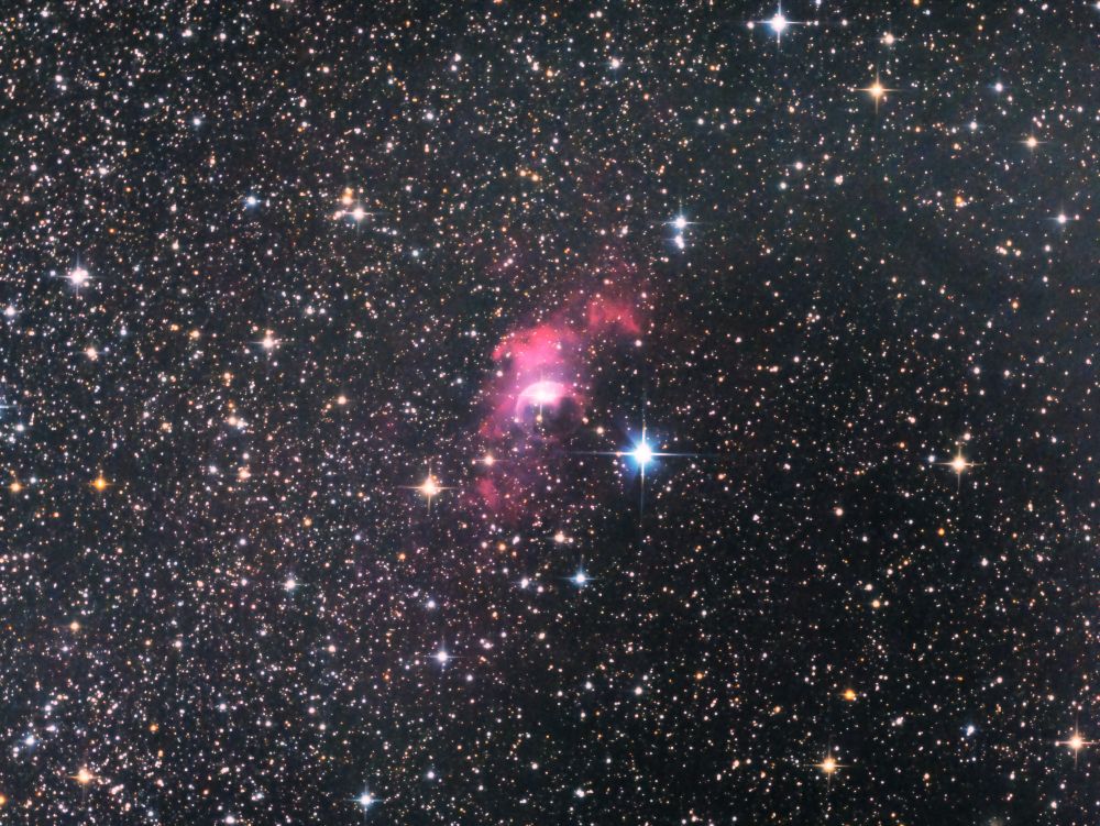 NGC 7635 (ТУМАННОСТЬ "ПУЗЫРЬ") - BUBBLE NEBULA