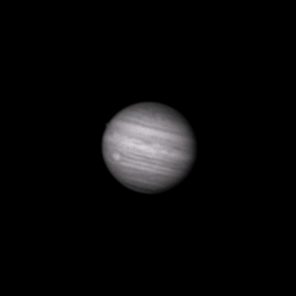 Анимация вращения Юпитера в Инфракрасном диапазоне на длине волны 850нм