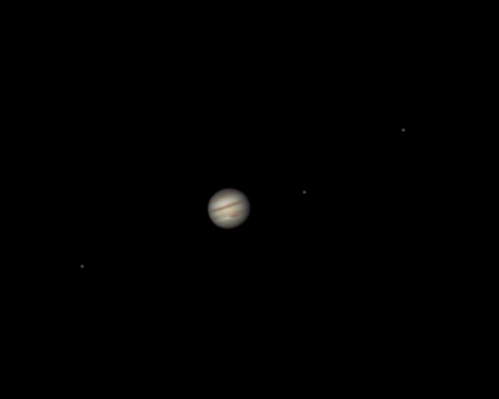 Юпитер(также видно на диске планеты БКП) и его спутники-Европа, Ио и Каллисто 27.08.2022