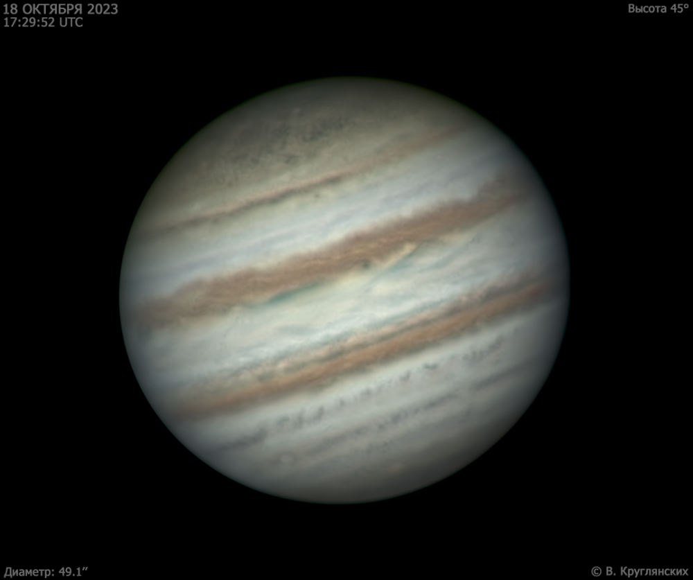 Юпитер 18 октября 2023