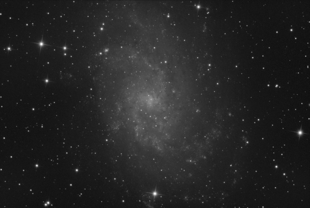 Галактика М33 в созвездии Треугольник