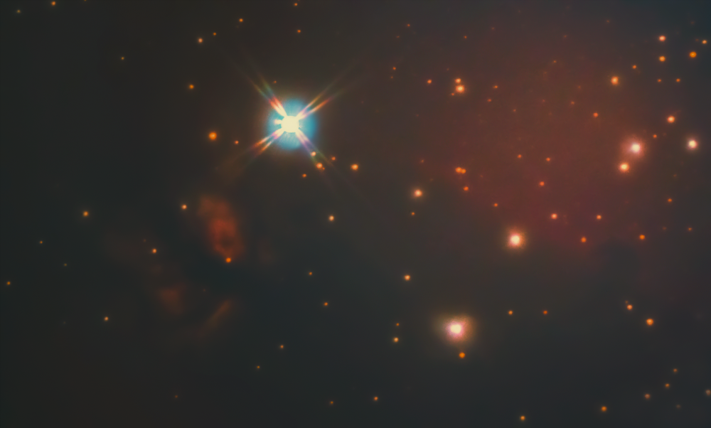 Туманность Пламя(NGC 2024) и туманность Конская голова(IC 434) 03.03.2023