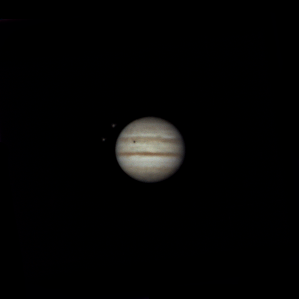 Юпитер и его спутники Ио и Ганимед. 02.08.2022
