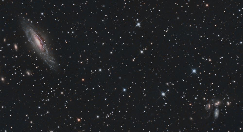 Галактика NGC7331 и Квинтет Стефана