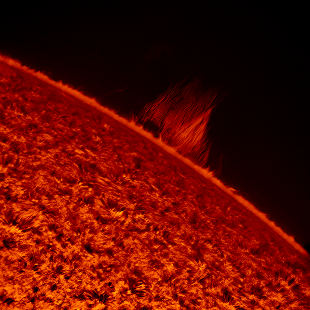 2019.08.24 Sun H-Alpha prominence (color)