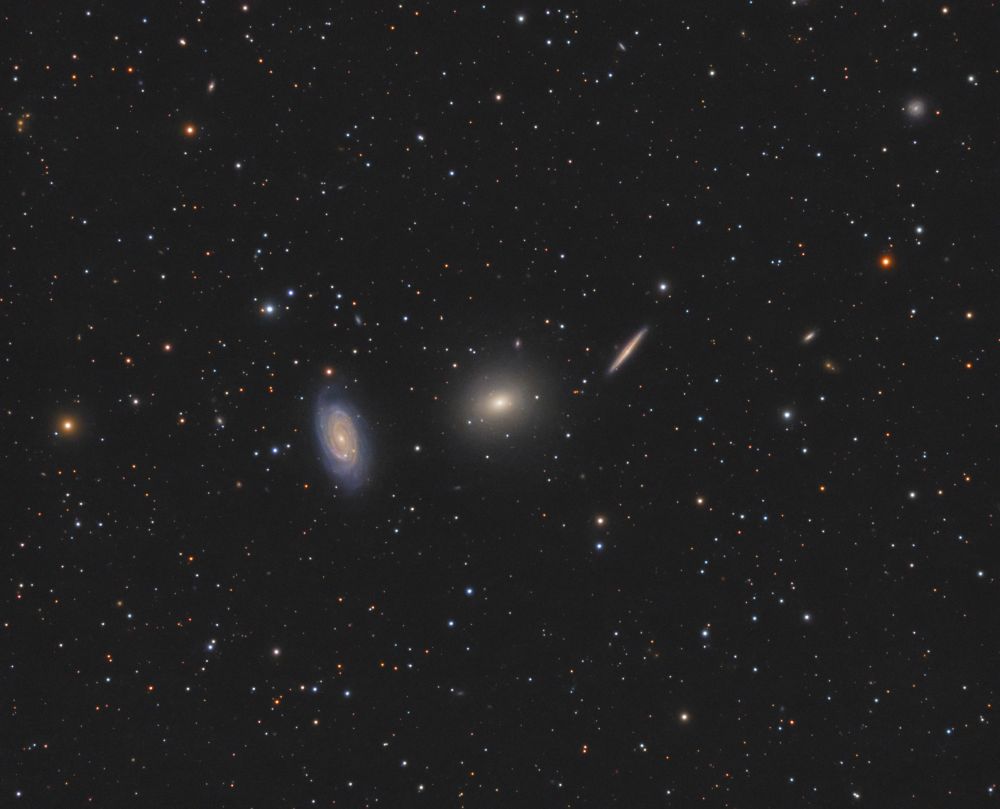 Draco Trio (NGC 5981, NGC 5982 and NGC 5985) - астрофотография