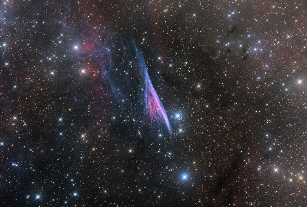 NGC 2736, the Pencil Nebula in the constellation Vela - Astrophotography