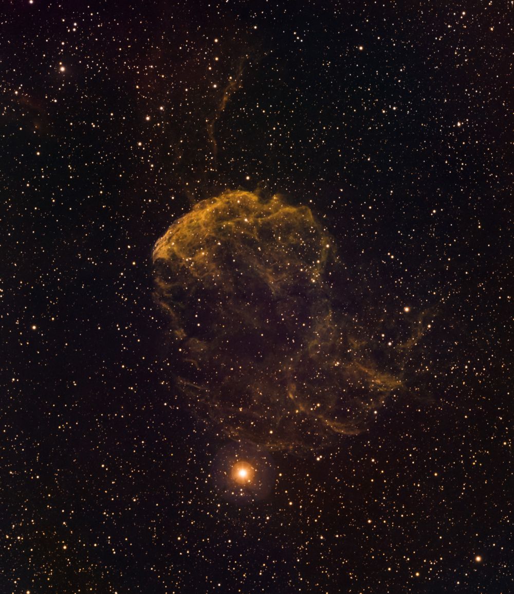  Туманность Медуза IC 443 и звезда Пропус