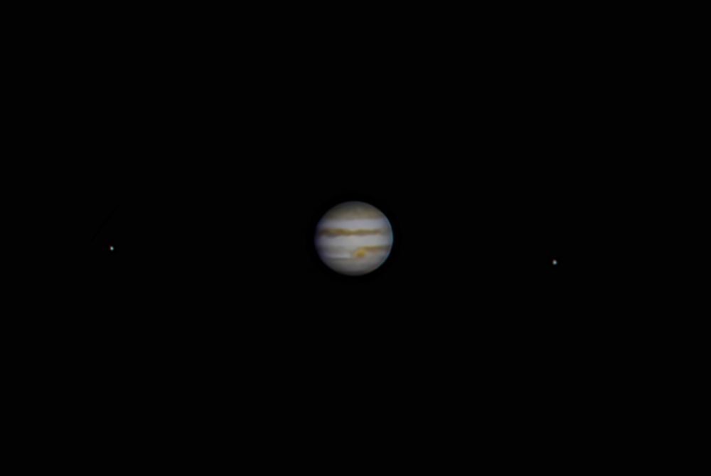 Юпитер со спутниками Ио и Ганимед
