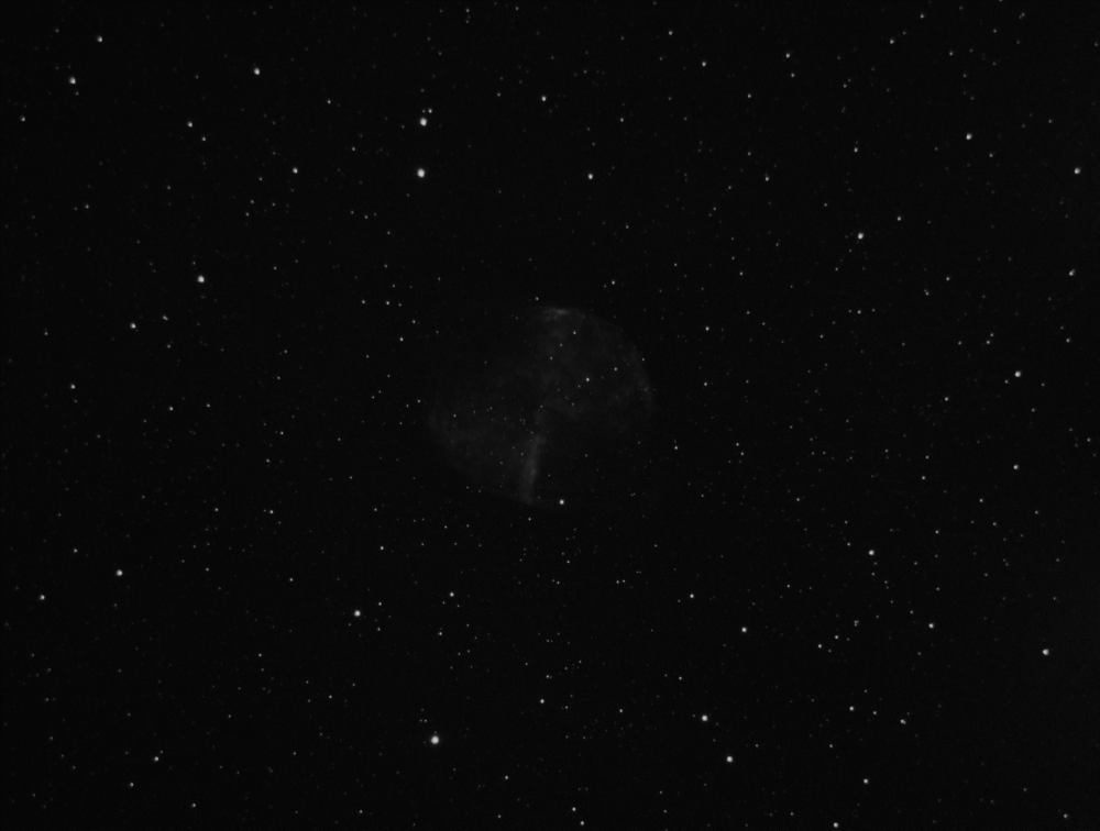 M27 Dumbbell Nebula. SII 672nm (Draft)