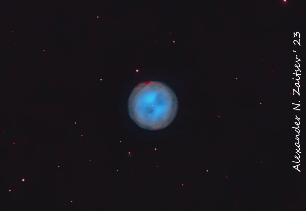 Туманность Сова (Owl Nebula)  M97 в фильтрах Ha и OIII