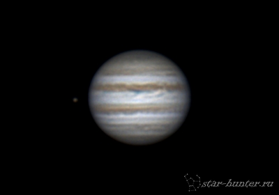 Jupiter and Ganymede, 22 january 2015, 23:50