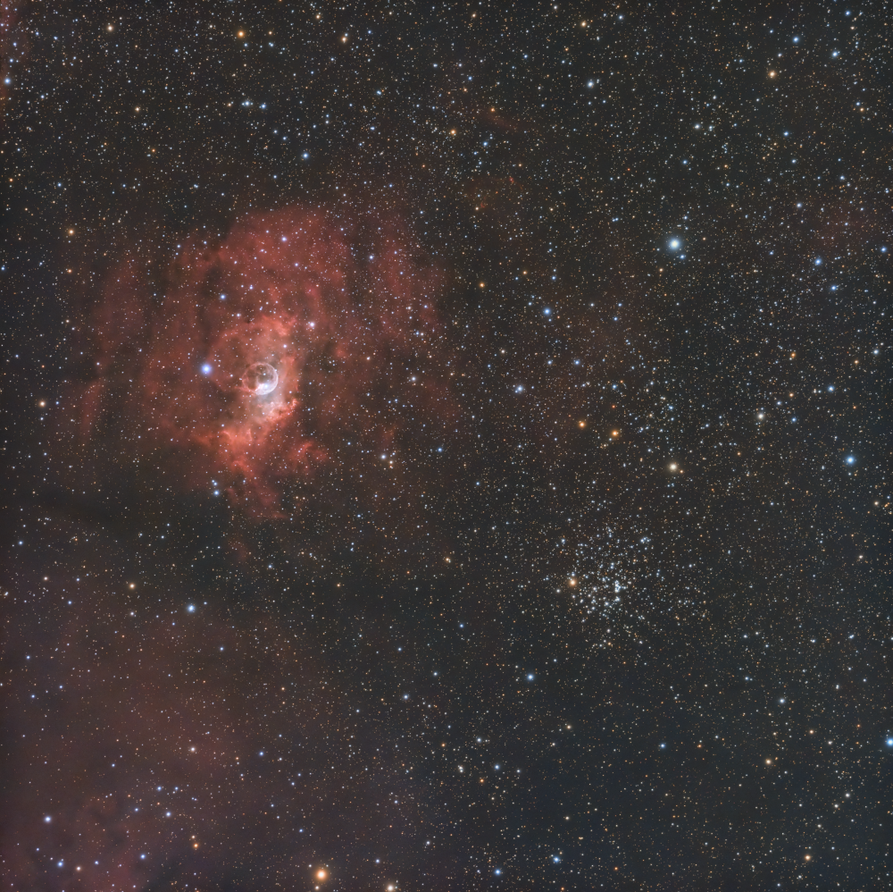 Bubble Nebula (NGC 7635) & M52