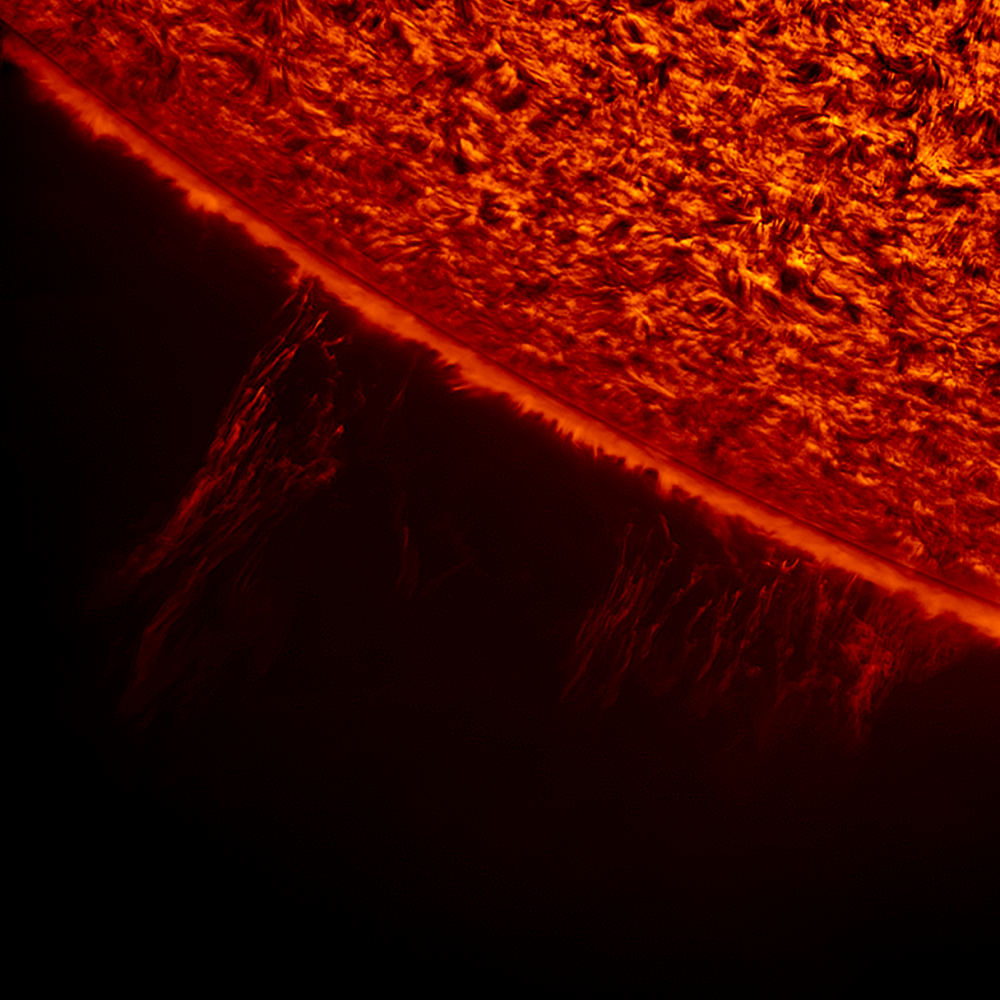 2019.08.24 Sun H-Alpha south prominence (color)
